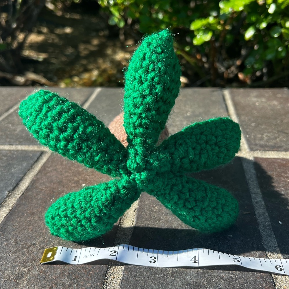Hand Crocheted Summertime Palm Tree Plushie Decor! - Picture 4 of 10